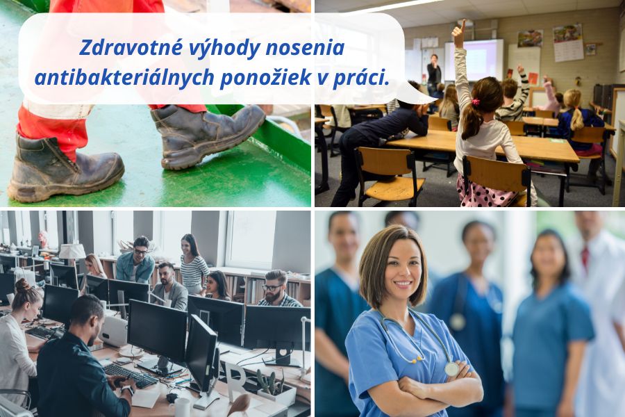 Zdravotné výhody nosenia antibakteriálnych ponožiek v práci.